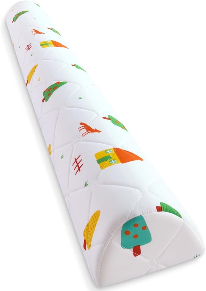 1-Pack Premium Foam Bed Bumpers for Toddler, Non-Slip Bed Rails for Toddlers for Twin, Queen, King Beds, Machine Washable Bumpers Cover for Easy Care（Size：52" x 7" x 5"）