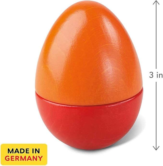 HABA Fun with Sounds Wooden Eggs – Easter Basket Stuffers for Toddlers & Kids – 5 Acoustic Sounds, Montessori Sensory Toys, Easter Gifts, Made in Germany for 2 yrs+