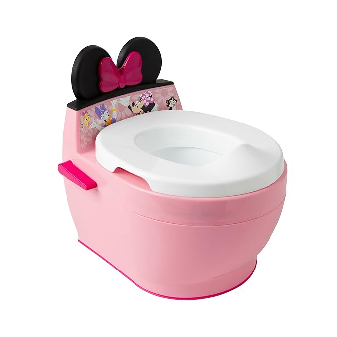 The First Years Disney Minnie Mouse Potty Training Toilet and Toddler Toilet Seat Attachment - 2-in-1 Toddler Potty Training Toilet with Removable Toilet Training Seat - Potty Training Must Haves