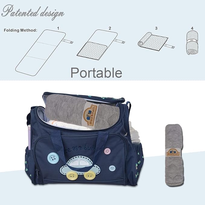 BlueSnail Quilted Thicker Waterproof Changing Pad Liners 3 Count(Gray 13” x 27”)