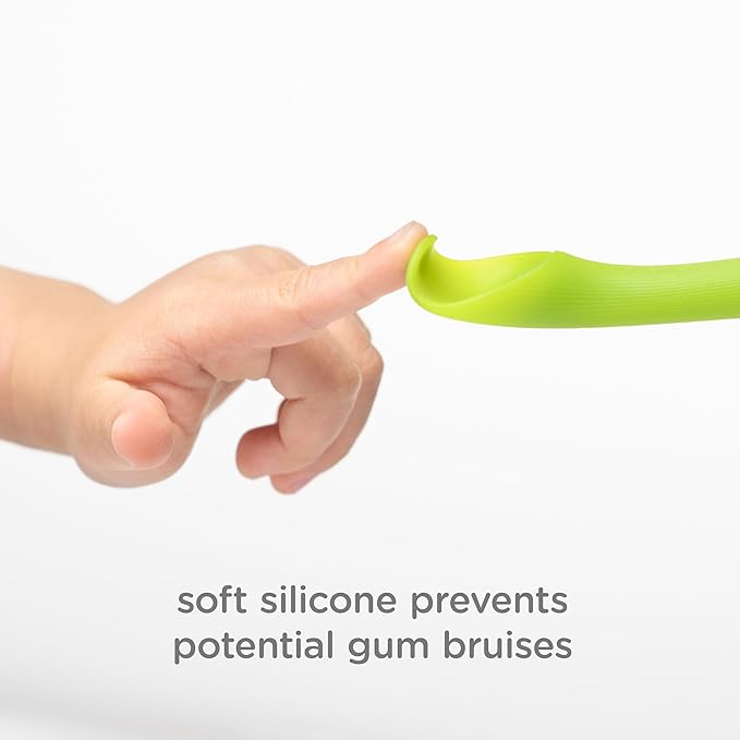 Olababy 3 Piece Parent Led and Baby Led Weaning First Feeding Set, Includes Training Spoon, Feeding Spoon and Suction Bowl with Lid