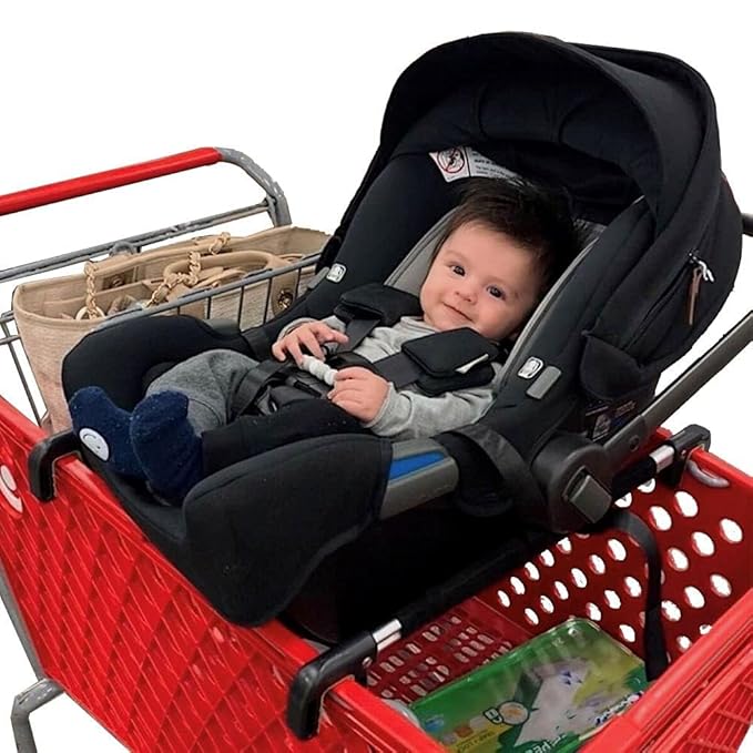 Totes Babies - Car Seat Carrier for Shopping Carts, Allows Babies, Newborns, Infants and Toddlers to Stay Snug or Sleeping in Car Seat While Parents Shop, As Seen on Shark Tank