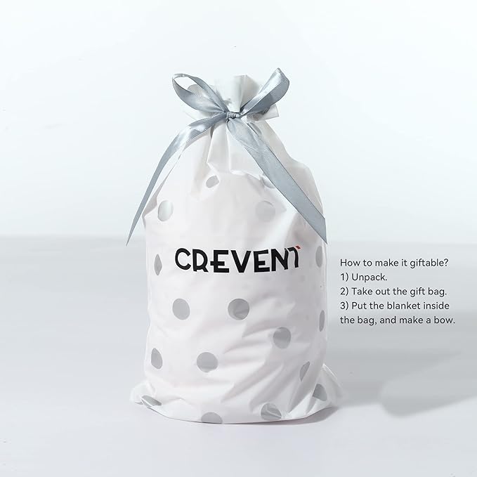 CREVENT Soft Plush Animal Face Security Blankets for Boys and Girls, Great Gifts for Birthday Baby Shower (Blue Dog)