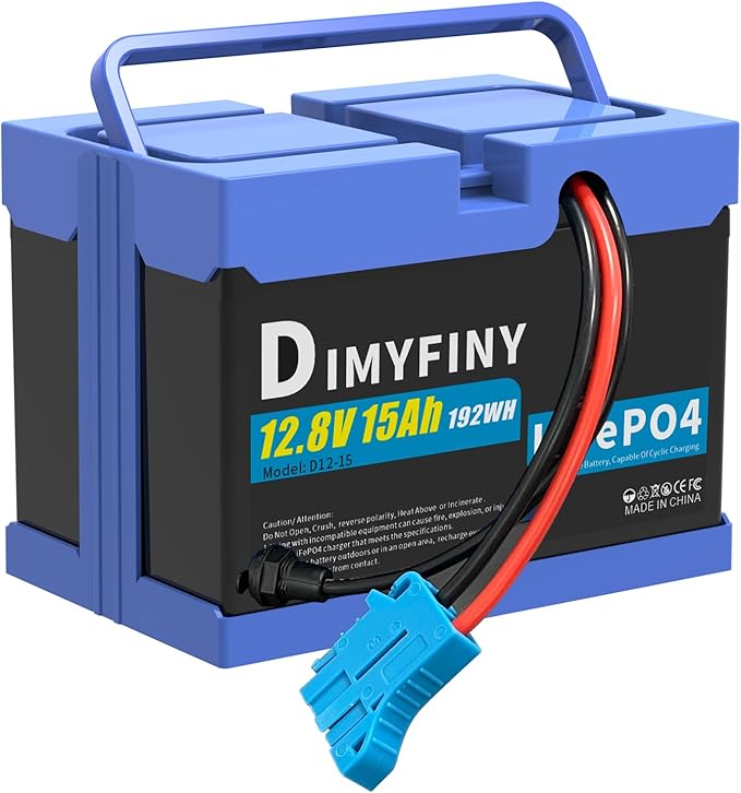 Upgraded 12 Volt Replacement Battery for Peg Perego John Deere Tractors,12V15AH, Extended Run Time Replacement for Kids Ride-On toy Cars, Built-in 20A BMS & 2A Fast Charger