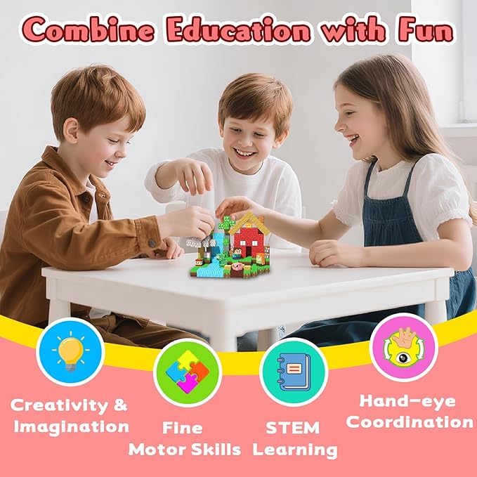Magnetic Blocks, 208PCS Magnetic Building Blocks, Stacking Magnets for Kids, Sensory Toy for STEM Constructions Magnet Blocks for Boys Girls Age 3+, Christmas Birthday Gifts (Sakura Forest)