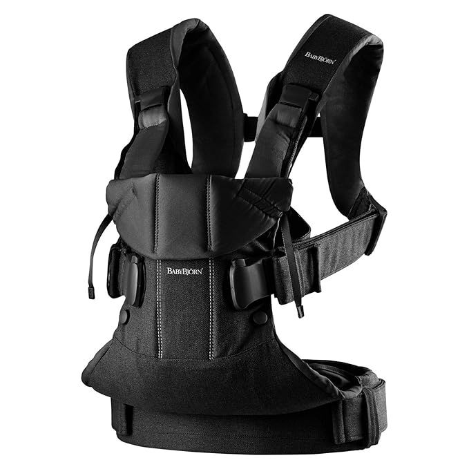 BabyBjörn Baby Carrier One, Woven Mix, Black