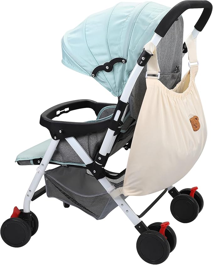Accmor Universal Stroller Organizer, Large Storage Stroller Bag Fits for Uppababy, Nuna, Britax, Doona Strollers, Non-Slip Adjustable Storage Caddy Accessories for Stroller Crib