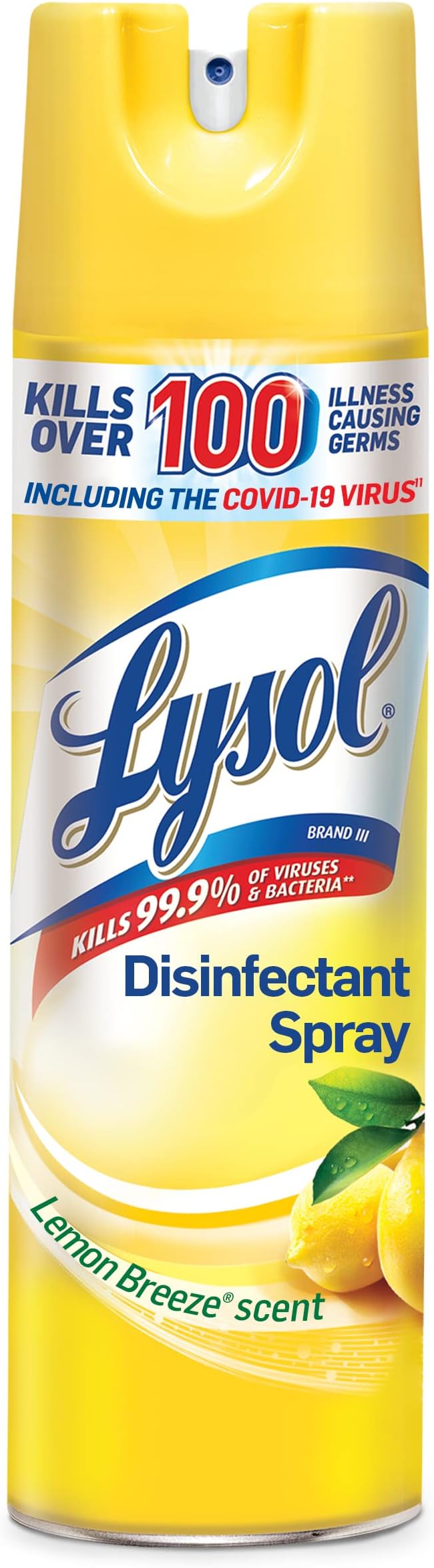 Lysol Disinfectant Spray, Lemon Breeze, 19oz, Clear