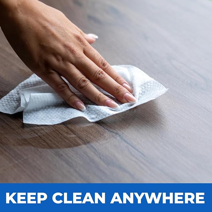 Travel Cleaning Supplies Kit - Travel Size Cleaning Supplies For Hotels, Bathrooms with Gloves, Surface Wipe, Fabric Cleaner, Air Cleaner, Hand Wipes, Bed Bug Wipes