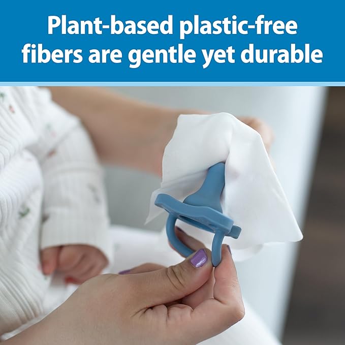 Dr. Brown's Bottle and Pacifier Healthy Wipes, Safely Clean Bottles, Baby Items, and Feeding Essentials, Hypoallergenic, 40 count, 3-Pack (Packaging May Vary)