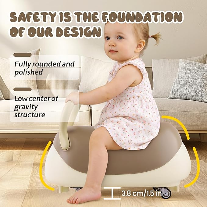 Toddler Balance Ride-On Toys, Kids Wiggle Car with Quiet PU Wheels & Anti-Tip Design for Age 1-3