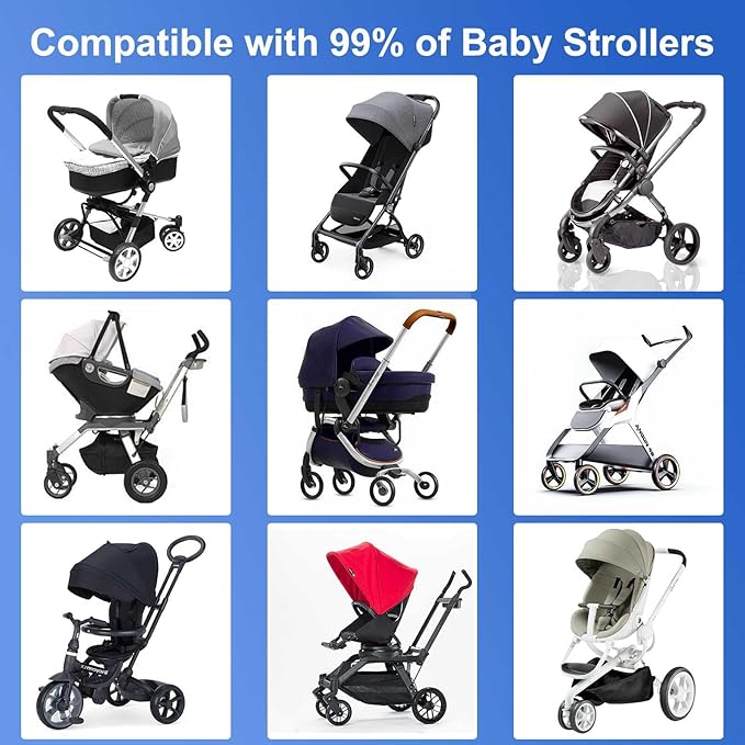 4 Pack Stroller Hooks – Multifunctional Clips for Bags, Diaper Bags, Purse & Backpack. Universal Fit for Strollers, Bikes, Shopping Carts, Wheelchairs, Pet Strollers & Walkers