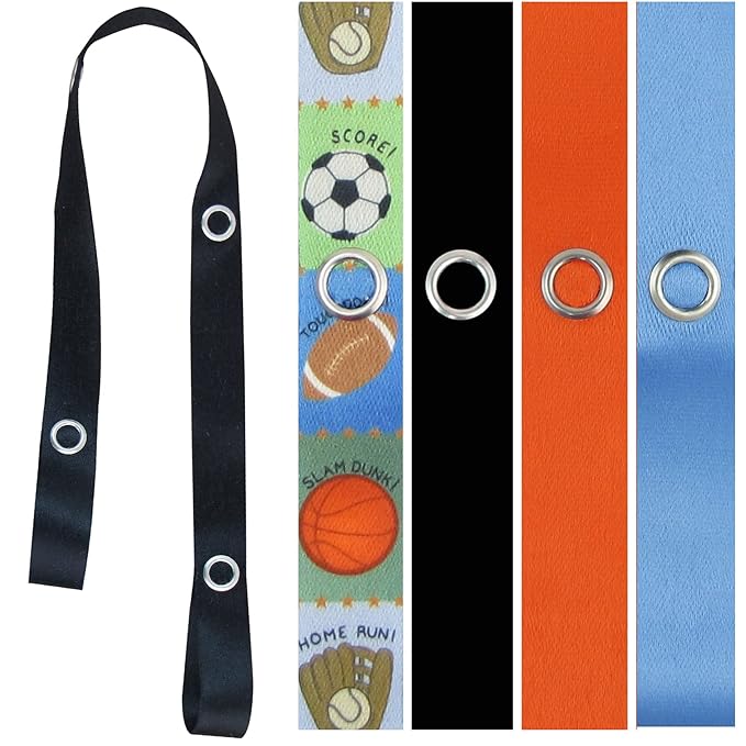 PBnJ baby Toy Saver Strap Holder Leash Secure Accessories Sports/Black/Orange/Lt Blue - 4pc