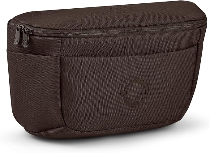 Bugaboo Organizer - Compact Size Multipocket Diaper Bag -Compatible with Any Stroller - Attaches to The Handlebar - Cocoa Brown