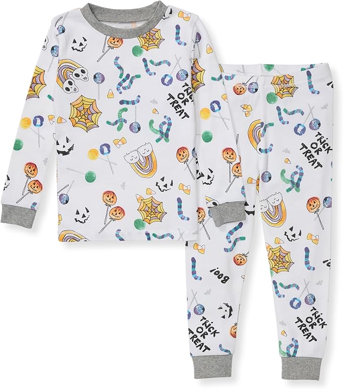 Burt's Bees Baby Girls' Pajamas, 2-Piece Long Sleeve Tee and Pants Organic Cotton PJ Set
