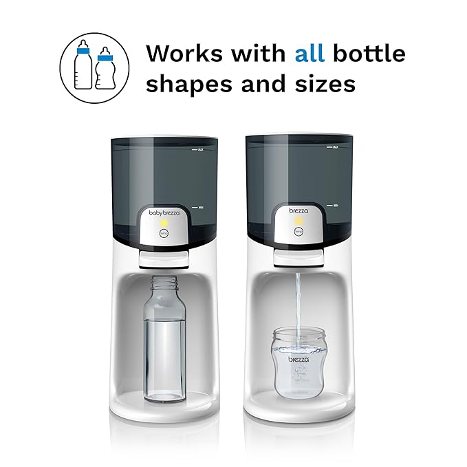 Baby Brezza Instant Baby Bottle Maker with 3 Temperature Settings for Formula Warming, 50oz Tank Capacity, 24/7 Warm Water Dispenser, Electric Kettle Alternative
