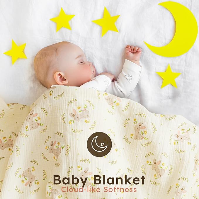 5 Pack Muslin Swaddle Blankets & Baby Burp Cloths, Soft & Breathable Cotton Baby Blankets, Receiving Blankets for Newborn Girl, Nursery Infant Essentials, Swaddling Wrap for Unisex (Pink & White)