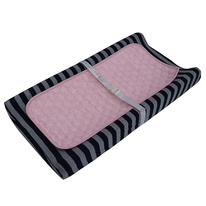 BlueSnail Quilted Thicker Waterproof Changing Pad Liners,3 Count(Pink 13” x 27”)