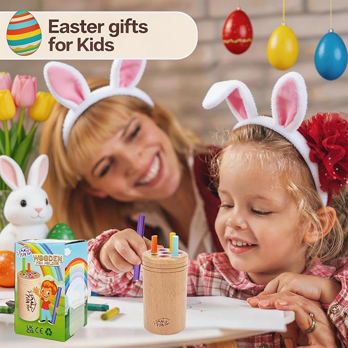 Montessori Toys for 1-3 Year Old: Wooden Learning Color Sorting Toys for Toddlers Age 1 2 3, Fine Motor Developmental Infants Sensory Toys, Busy Board 18 month old Baby Easter Basket Stuffers