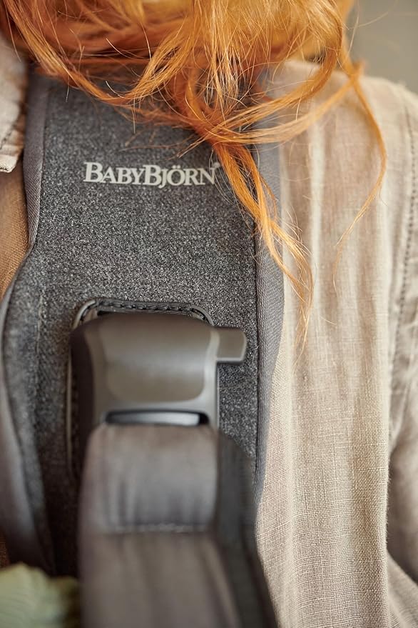 BabyBjörn Baby Carrier One, Woven Mix, Denim Gray/Dark Gray