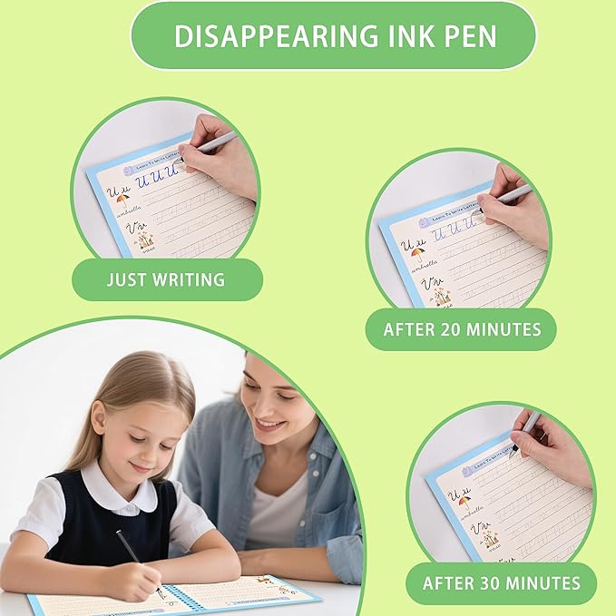 AALGO Grooved Cursive Handwriting Workbook,Cursive Writing Practice Book to Learn Cursive Handwriting,Cursive Workbook with Number and Letter Tracing and Sight Words and Sentences Practice
