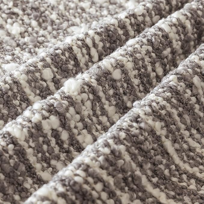 Artscope Lumbar Throw Pillow Cover 14x36 Super Thick Body Pillow Cover Decorative Boucle Textured Neutral Accent Italian Style Pillowcase for Bedroom Living Room Couch Sofa Home Décor-Taupe Grey