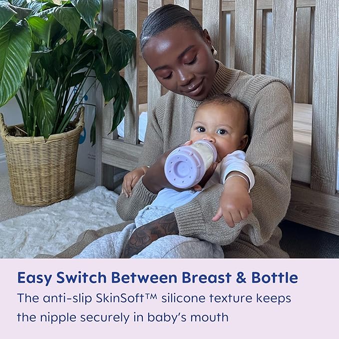 MAM 5oz Easy Start Anti-Colic Baby Bottles, Slow Flow with Bonus Medium Flow Nipple, Reduces Colic, Gas, & Reflux, Easy-to-Clean, BPA-Free, Baby Bottles for Newborns, 0-3 Months (Pack of 6)