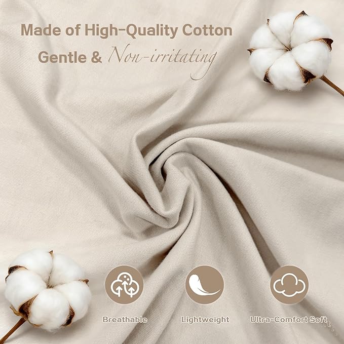 Baby Wrap Carrier, Baby Carrier Wrap Newborn(7-35lbs), Cotton Baby Sling Carriers Wearing Wrap Hands Free, Cozy Newborn Wrap One Size Fits All, Beige