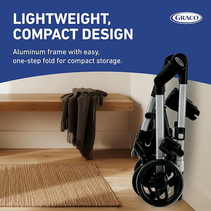 Graco Modes Nest Travel System, 3-in1 Modular Carseat Stroller Combo, Adjustable Slide2Me Infant Car Seat Carrier, Pramette, Toddler Stroller, Includes SnugRide 35 Lite Elite Infant Car Seat, Bayfield