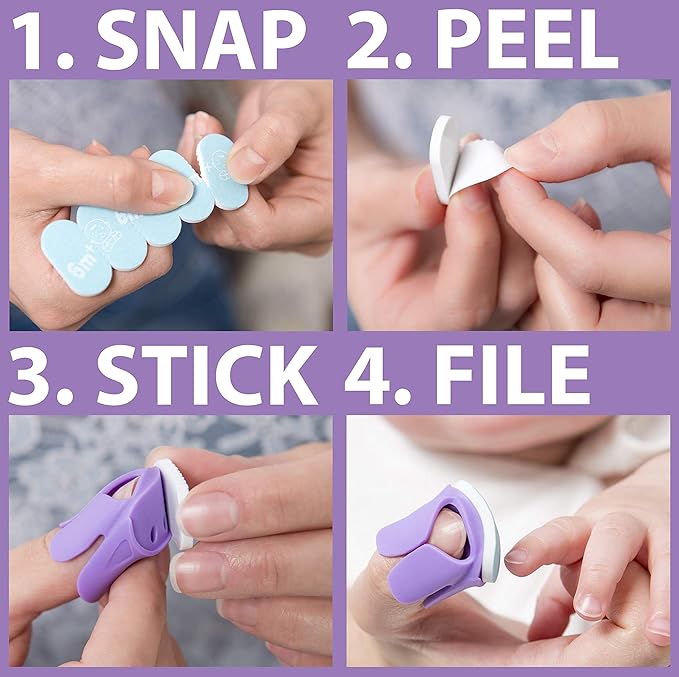 Baby Nails™ - The Wearable Baby Nail File I 6 Months+ Standard Pack - Baby Nail Care Set (6 Months+)