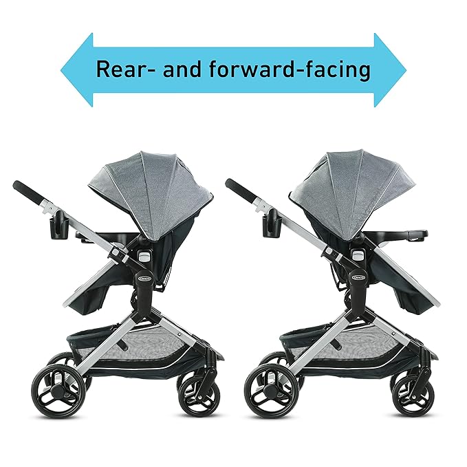 Graco Modes Nest Baby Stroller, 3 Modes: Adjustable Slide2Me Infant Car Seat Carrier, Infant Pramette, to Toddler Stroller, Nico