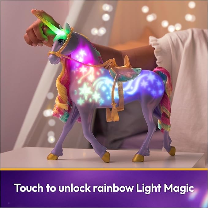 Unicorn Academy, Interactive Rainbow Light-up Wildstar with Lights, Sounds & Music, Easter Gifts Idea, Dolls & Unicorn Toys for Girls Ages 4 and up