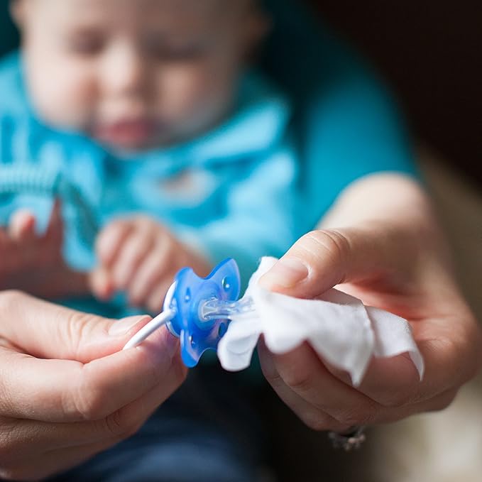 Dr. Brown's Bottle and Pacifier Healthy Wipes, Safely Clean Bottles, Baby Items, and Feeding Essentials, Hypoallergenic, 40 count, 3-Pack (Packaging May Vary)