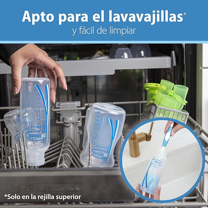 Dr. Brown's Anti-Colic Options+ Narrow Breast to Bottle Pump and Store Feeding Set with Slow Flow Nipples, Baby Bottle Travel Caps and 100% Silicone HappyPaci One-Piece Pacifier