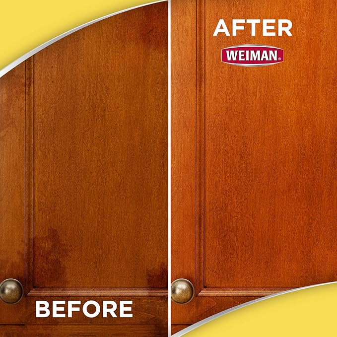 Weiman Wood Cleaner and Polish Wipes - 4 Pack (120 Wipes) - for Furniture to Beautify and Protect No Build-Up Contains Ultra Violet Protection Pleasant Scent Surface Safe - 30 Count Each,30 Count (Pack of 4)