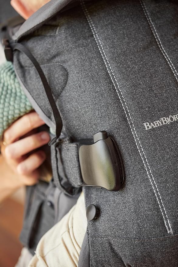 BabyBjörn Baby Carrier One, Woven Mix, Denim Gray/Dark Gray