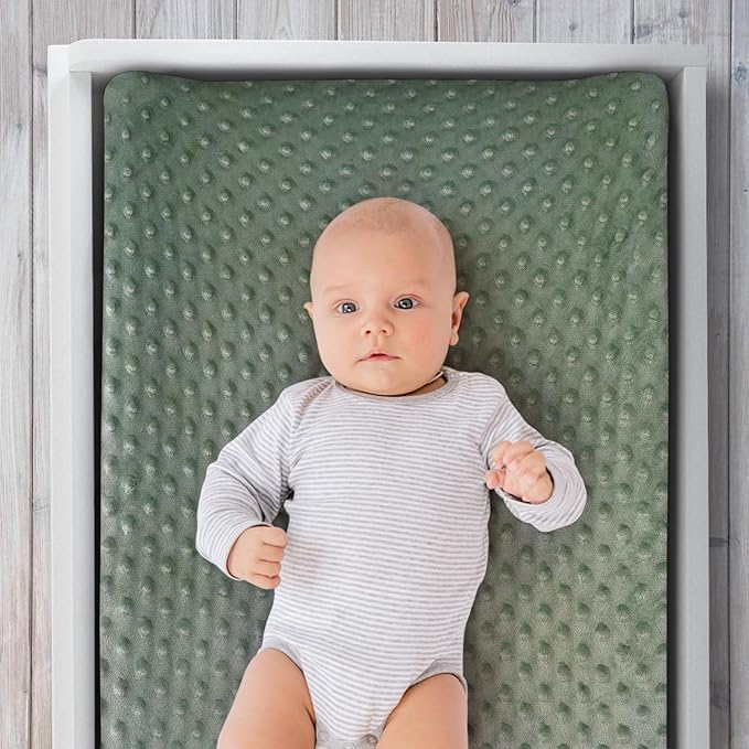 The Peanutshell Baby Changing Pad Covers Boy, Minky Changing Table Sheets, Dinosaur Nursery Decor, Sage Green Baby Items