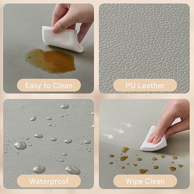 Waterproof Baby Play Mat for Floor 1.3" Thick Memory Foam 59 * 59 Cushion Playpen Playmat Tummy Time Crawling Mat Nursery Rug Pad Mattress Create Soft & Safe Area for Infants,Toddler,Kids,Grey