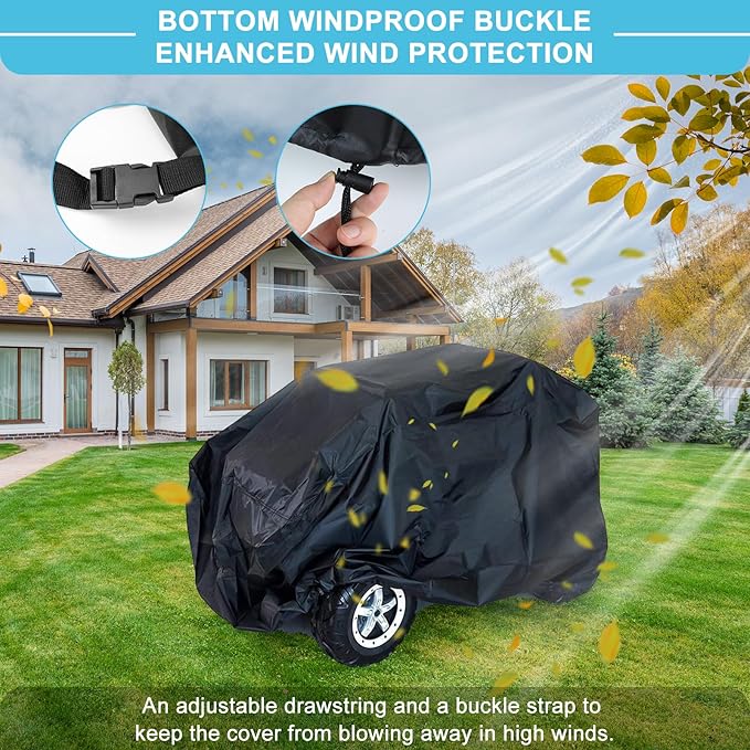 tonhui Kids Ride-On Toy Car Cover, Outdoor Wrapper Resistant Protection for Electric Battery Powered Children Wheels Toy Vehicles - Universal Fit, Water Resistant